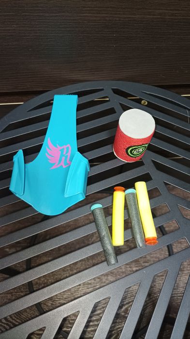 Бластер с лазерным прицелом, револьвер обойма Nerf