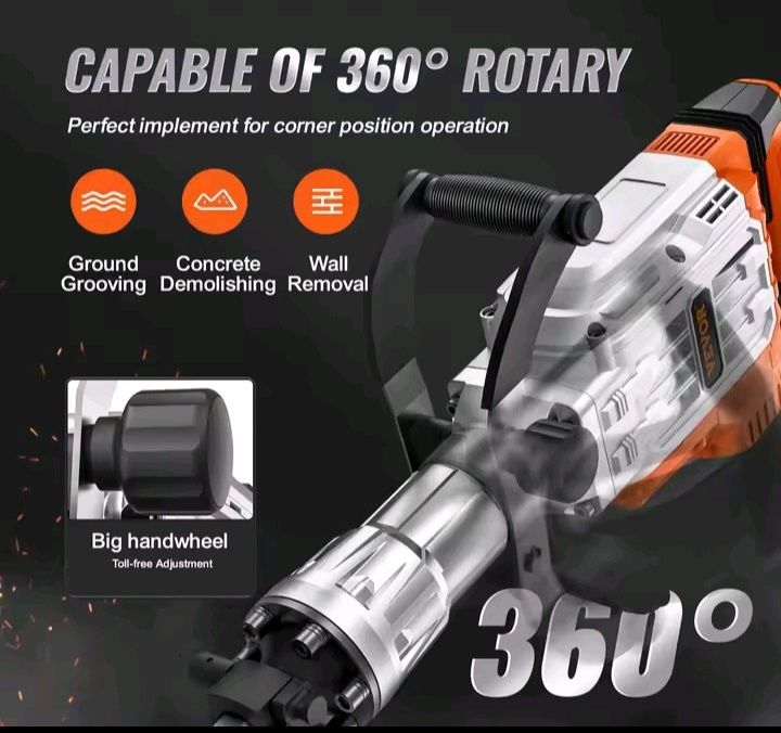 Martelo Demolidor Profissional 3500W 60J 220V