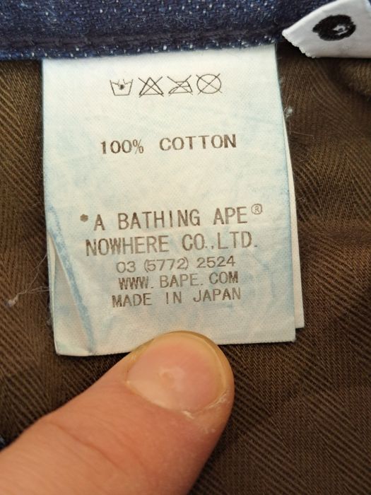 Spodnie męskie jeansy Bape ASNKA roz. M. A Bathing Ape