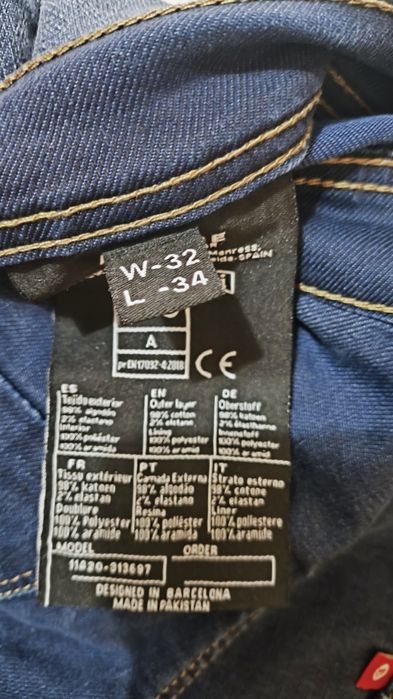 Calças motard Armure Rupert Blue