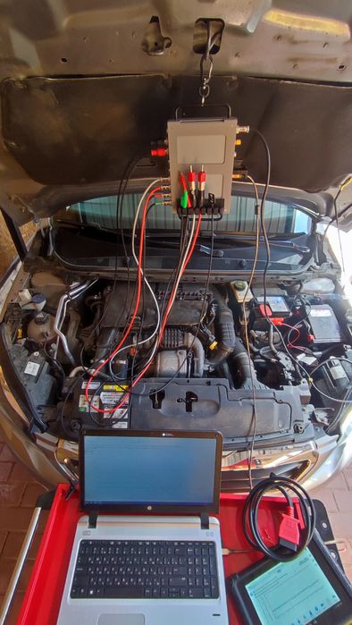 Комплексна діагностика двигуна. Осцилограф. Димогенератор. Мотор-тесте