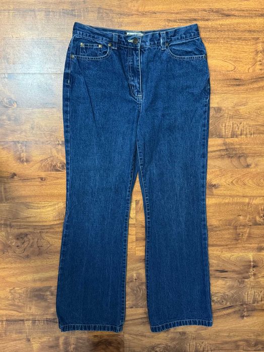 Spodnie jeansowe dzwony szwedy szerokie jeansy MaryMcFadden S 36