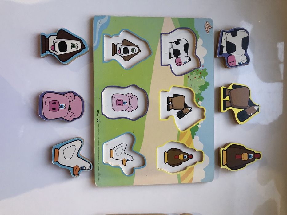 Пазлы для самых маленьких. Домашние и дикие животные.