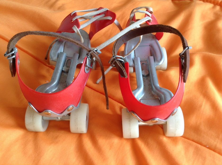 Patins antigos usados.
