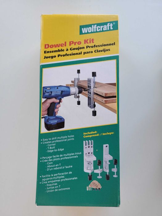 Wolfcraft Dowel Pro Kit - Kit para cavilhar