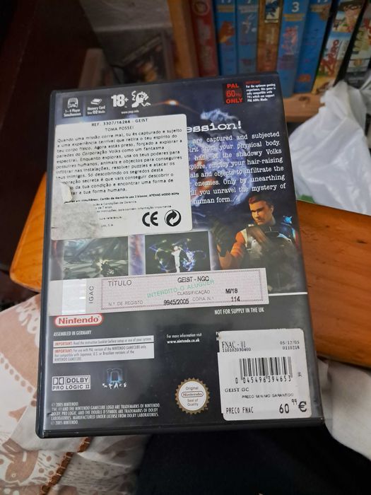 Geist game cube mint todos manuais selo igac
