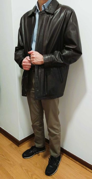 Casaco em Pele Vintage