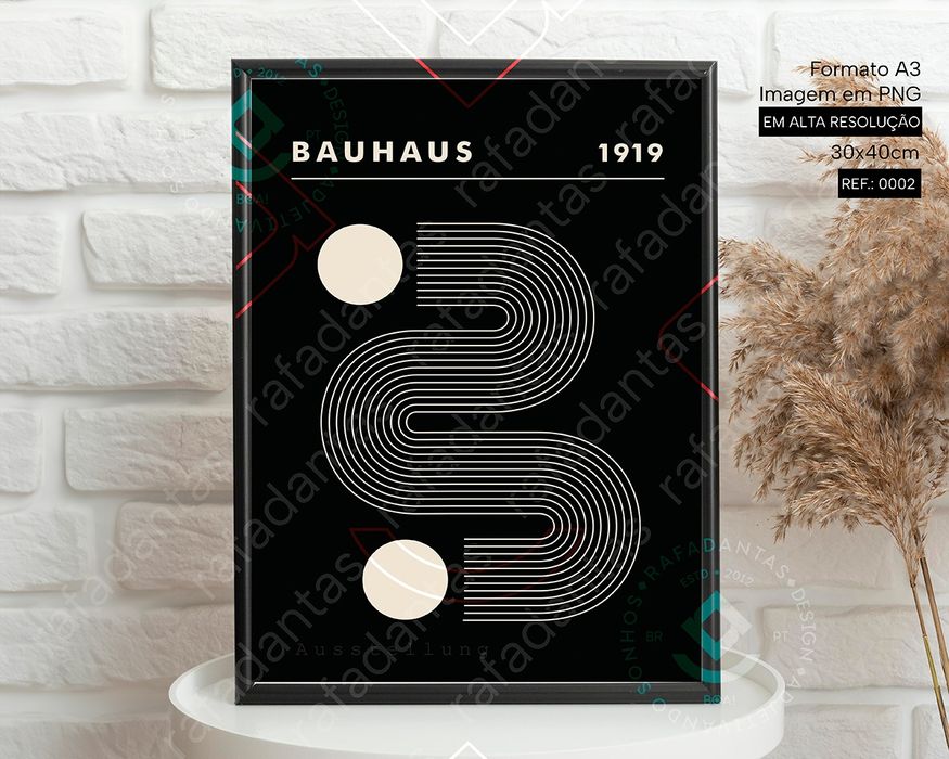 Poster's Bauhaus para Impressão A3