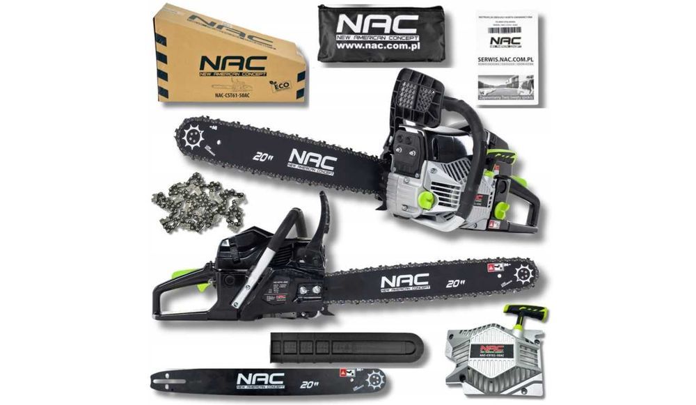 NOWA Piła Łańcuchowa NAC 3,9KM MOCNA Do Drzewa Drewna Spalinowa