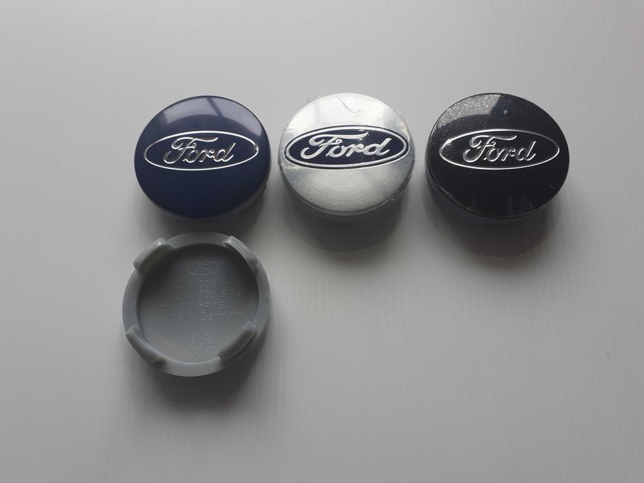 Centros/tampas de jante completos Ford com 54, 56, 60, 65 e 68 mm