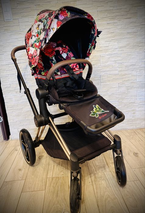 Cybex Priam 2.0 Spring Blossom Dark + akcesoria 3w1