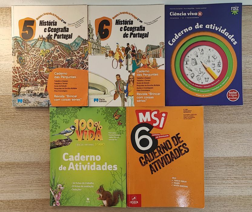 Cadernas de atividades, ano 5,6, nunca usada