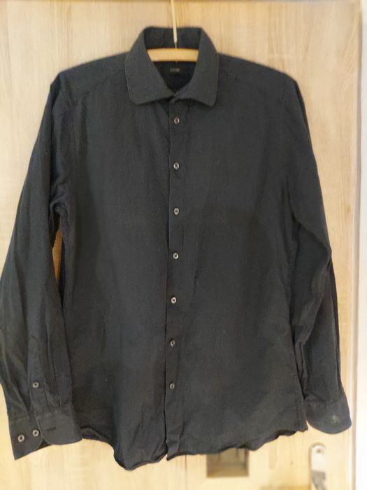 koszula czarna w prążki