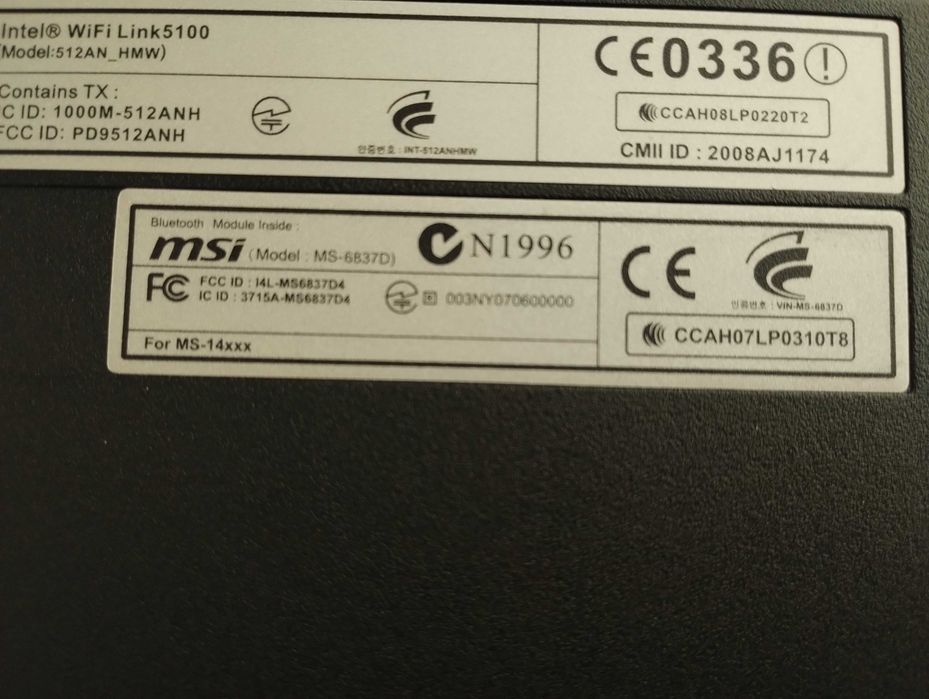 Ноутбук MSI - MS-6837D: 900 грн. - Ноутбуки Днепр на Olx