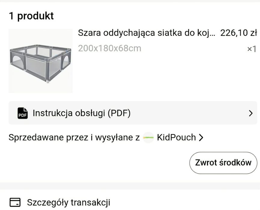 Kojec dla dziecka