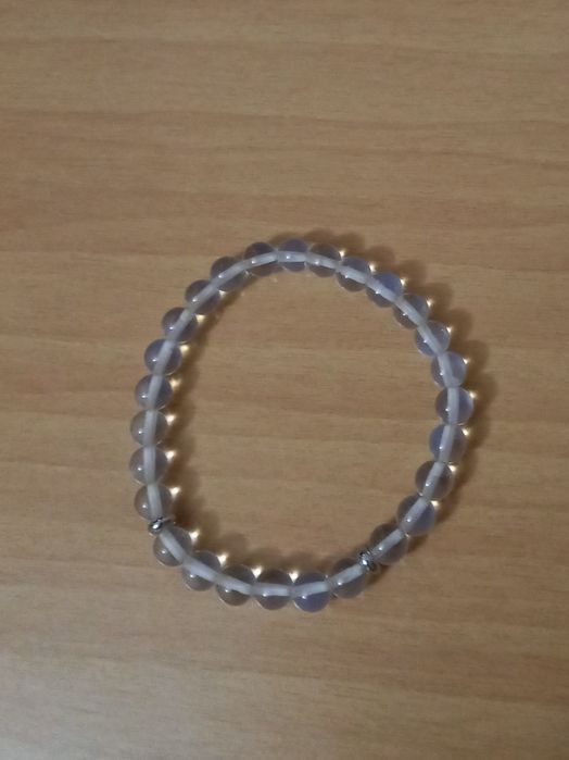 Pulseiras quartzo rosa e pedra lua