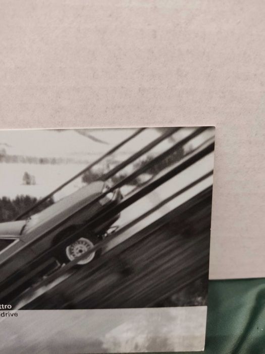 Pocztówka widokówka Audi quattro permanent four-wheel drive