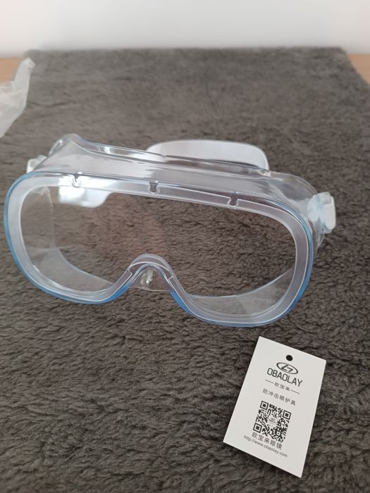 Nowe okulary ochronne robocze google na gumce uniwersalne