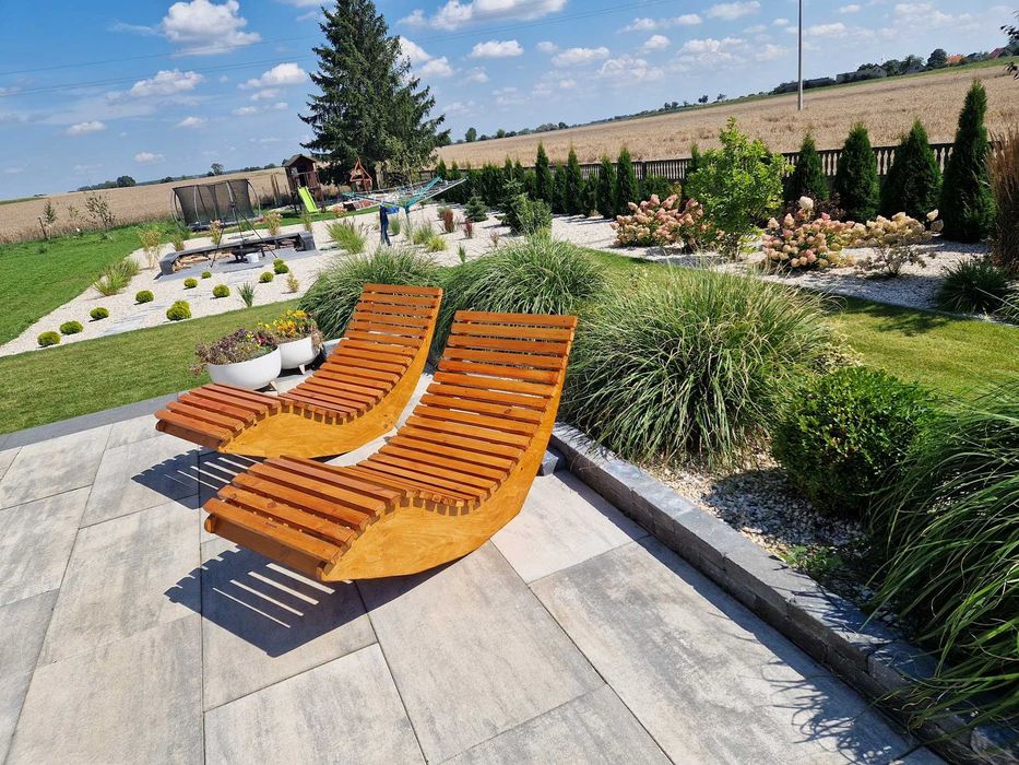 Leżak ogrodowy bujany, do strefy SPA, ogrodu, na taras | Wysyłka