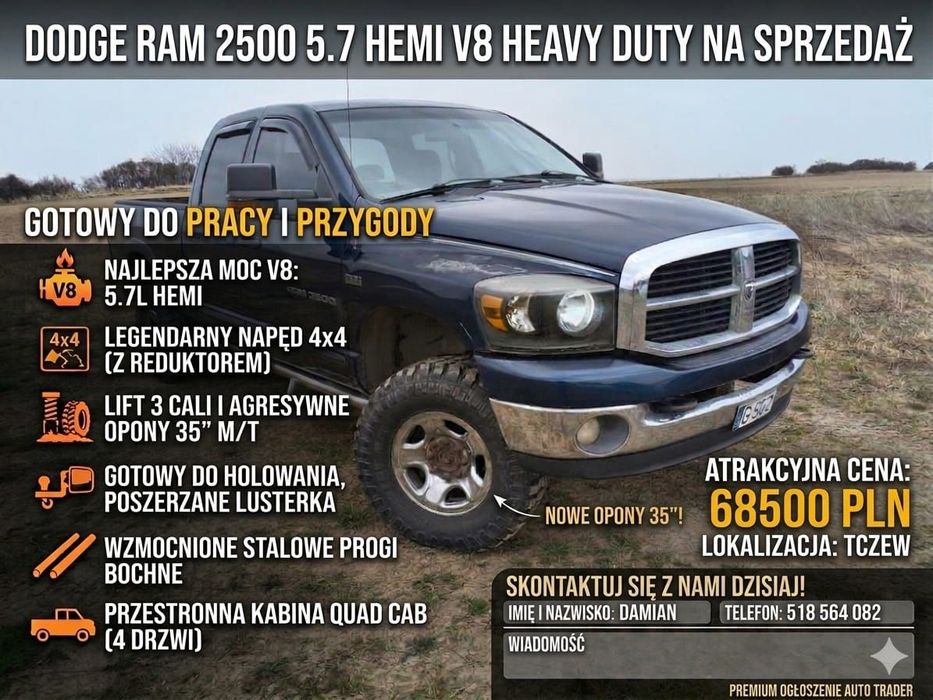 Dodge RAM DODGE RAM 2500 HEAVY DUTY – 5.7 HEMI | 4x4 | LPG