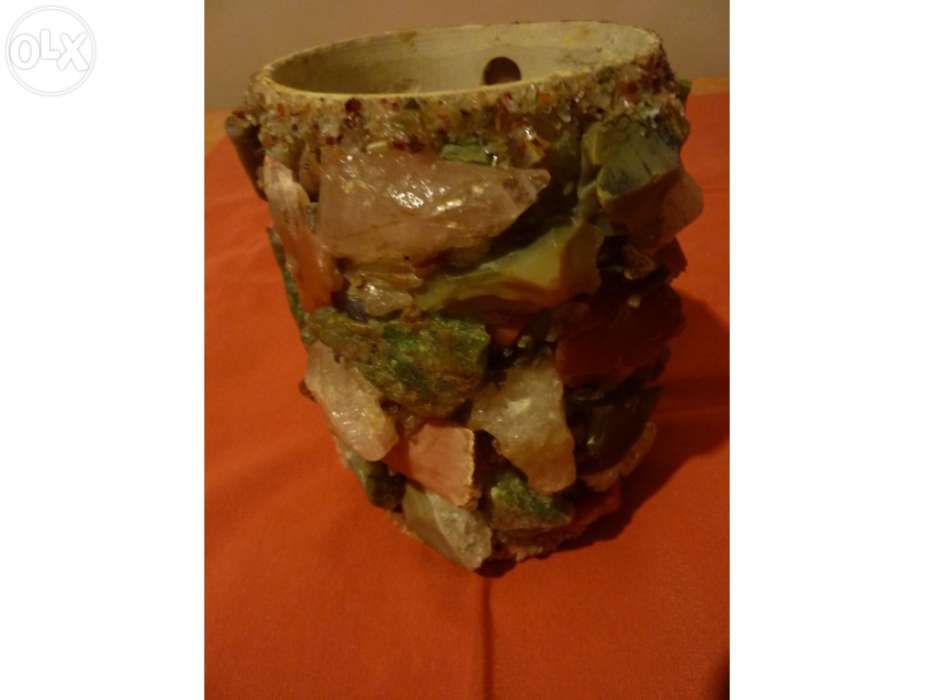 1950s Lamp with Brazilian Stones