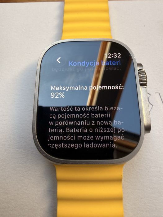 Apple Watch Ultra LTE GPS esim + pasek Ocean, bateria 92%