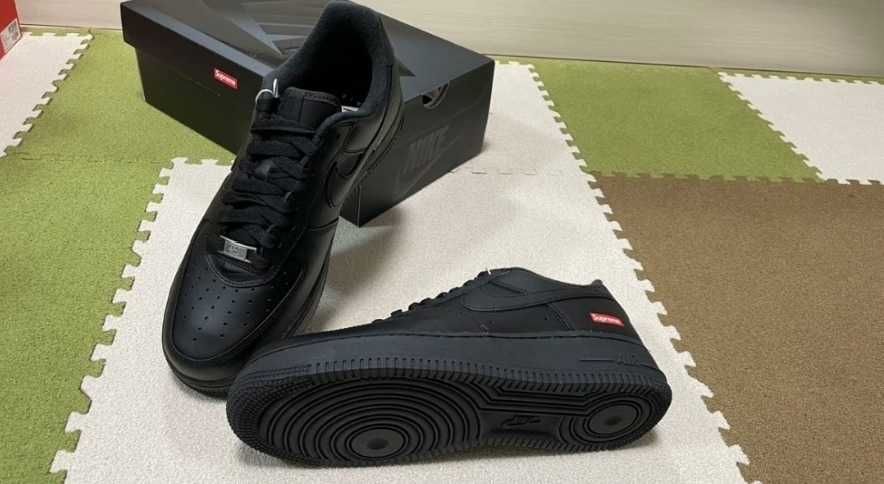 Nike Air Force 1 Low Supreme Czarny r.45