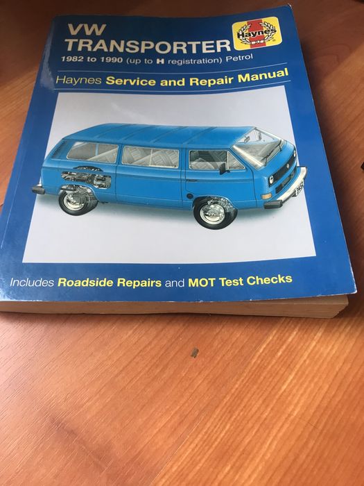 Vw t3 Livro Haynes - Reparação 1982 a 1990