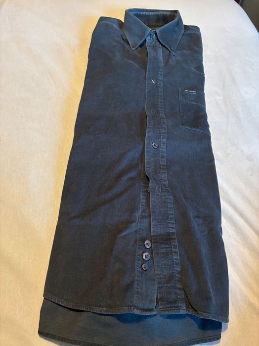 Camisa Bombazina Azul Marinho