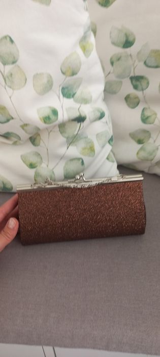 Torebka karnawałową, sylwestrowa, złota