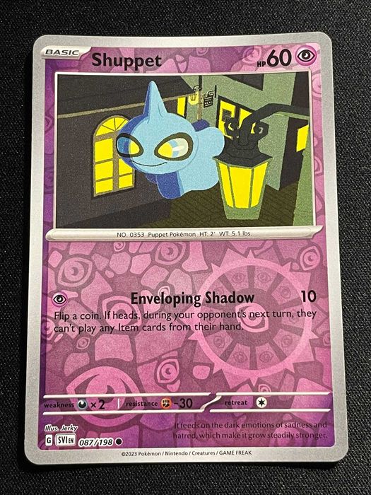 Carta Pokémon Shuppet 87/198 Scarlet & Violet