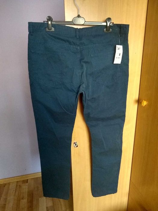 Granatowe spodnie męskie, TEX, rozmiar 46