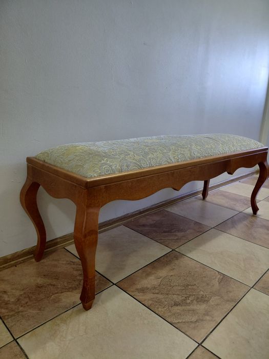 Ławeczka w stylu Ludwikowskim dębowa