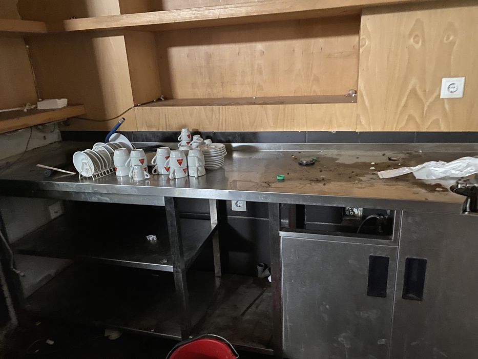 Cozinha em aço inoxidável