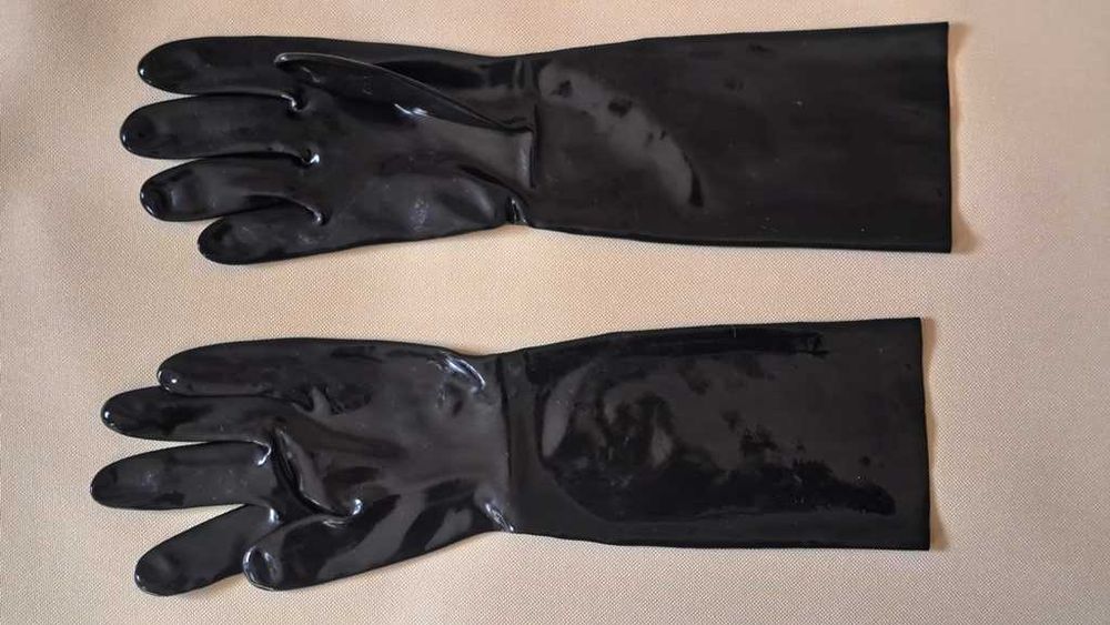 Rękawiczki LATEX r. M 100% guma / czarne