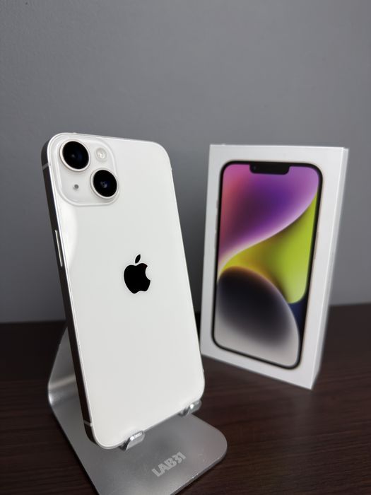 iPhone 14/Starlight/100% Kondycji/Stan Idealny/Pełen Zestaw