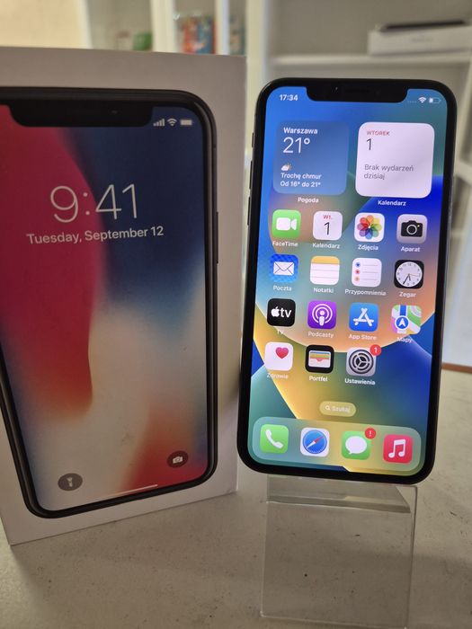iPhone X 64GB ładny 100% sprawny Gwarancja od firmy