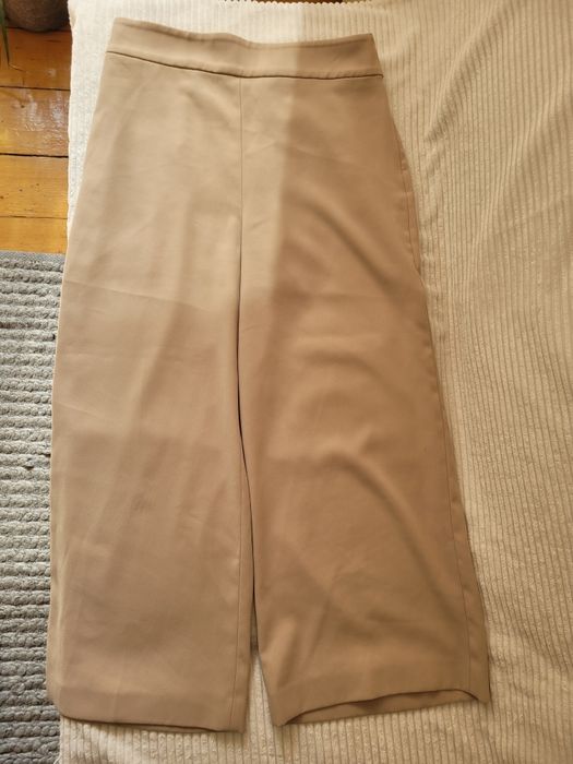 Spodnie damskie kuloty Zara wysoki stan  rozm.S 36-38