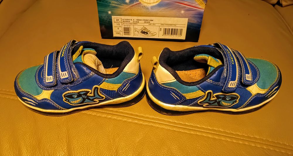 GEOX swiecace dla chłopca B Todo B. A Royal/Lime G