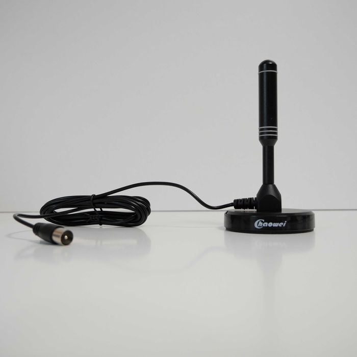 Antena DVB-T2 DAB pokojowa zewnętrzna podstawa magnetyczna