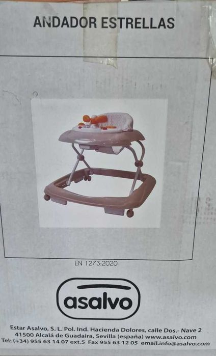 Andadeira Estrellas Asalvo para bebé, nova com etiqueta