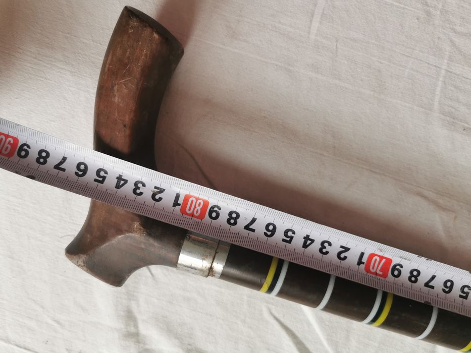 Крепкая мужская трость. Эбонит, 86см