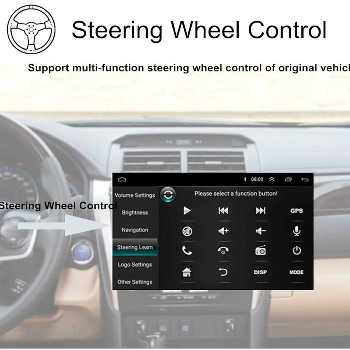 D67-Auto Rádio 9 10 polegadas 1 DIN  360º Android 8.1 1gb RAM 16gb RaM