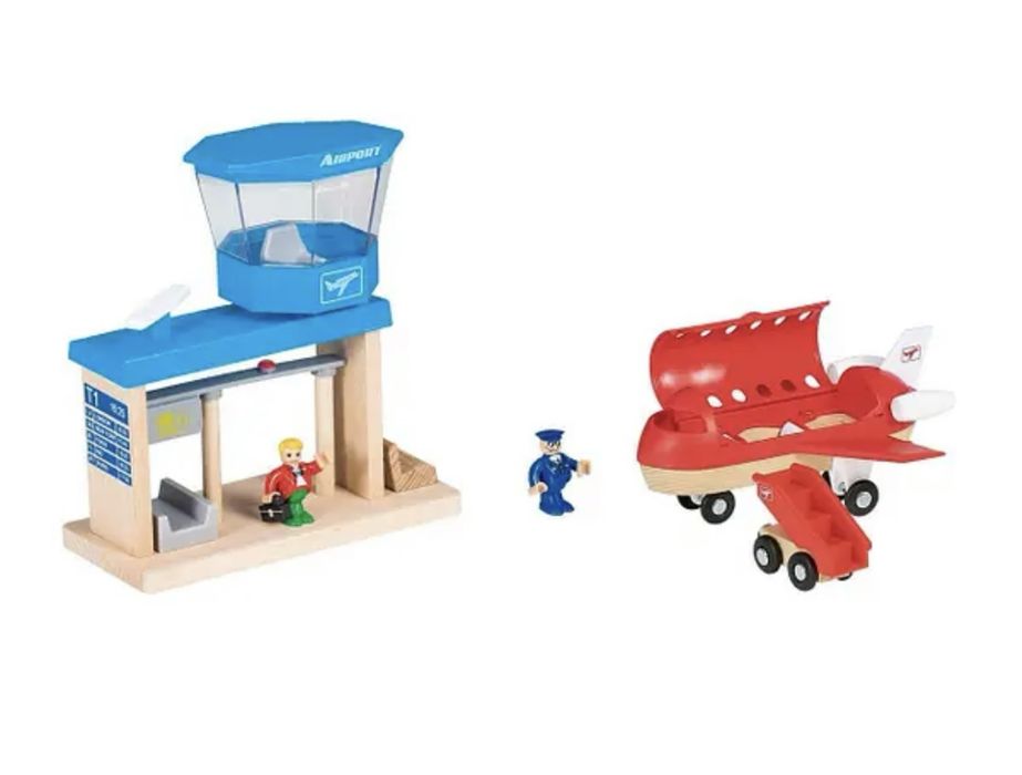Деревяная железная дорога аэропорт play tive