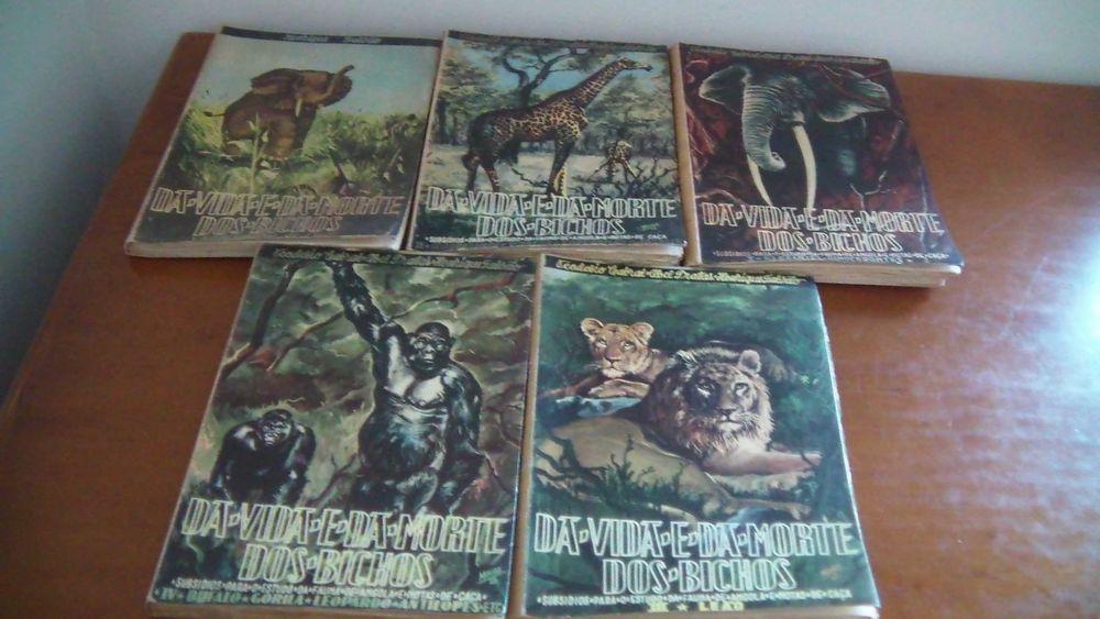 Da Vida e da Morte dos Bichos 5 vol de T.Cabral, A.Pratas, H.Galvão