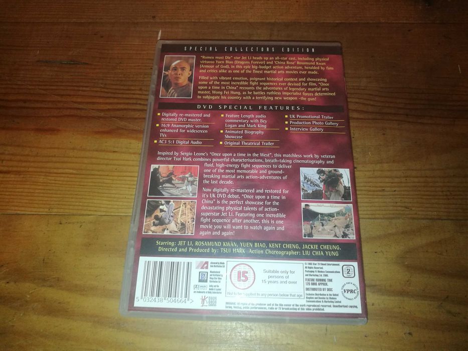 JET LI - Once Upon a Time In China DVD (legendagem em Inglês)
