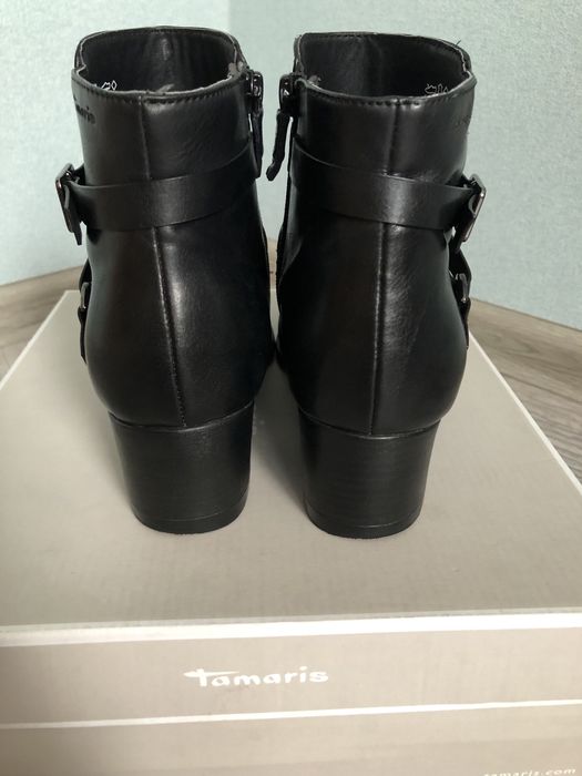 Черевики жіночі шкіряні,ботинки женские кожа осенние Tamaris