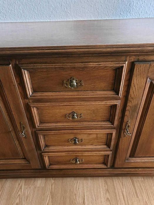 Meble dębowe komoda witryna meble dębowe komplet przecena !!