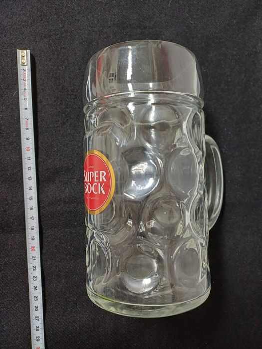 Caneca de vidro Super Bock 2 litros