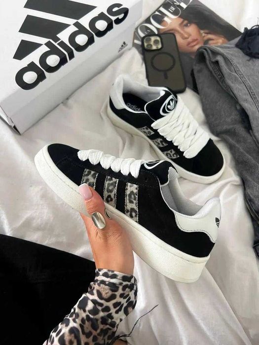 Жіночі кросівки Adidas Campus 80s Black Leopard БЕЗКОШТОВНА ДОСТАВКА